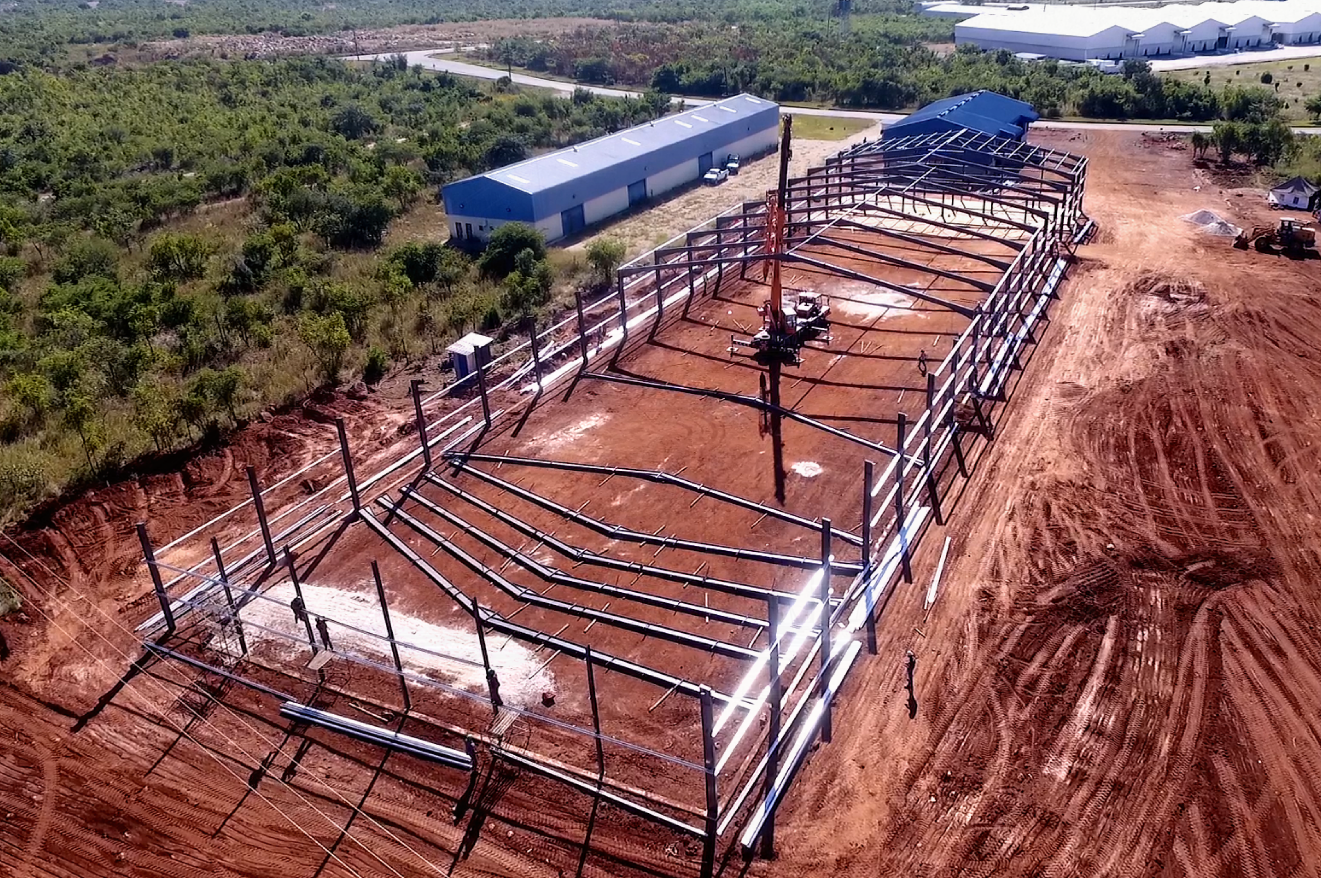 Construction of a warehouse